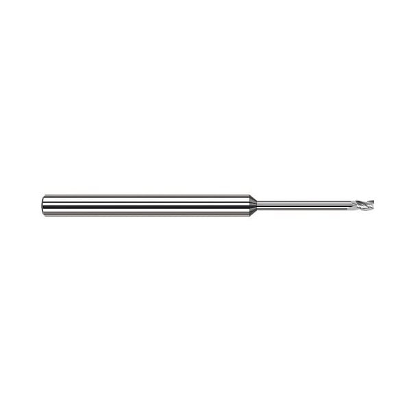 Harvey Tool 1/32 Cutter dia. x 0.0460 in. x 0.3430 in. 11/32 Reach Carbide Square End Mill, 3 Flutes 850231 - main